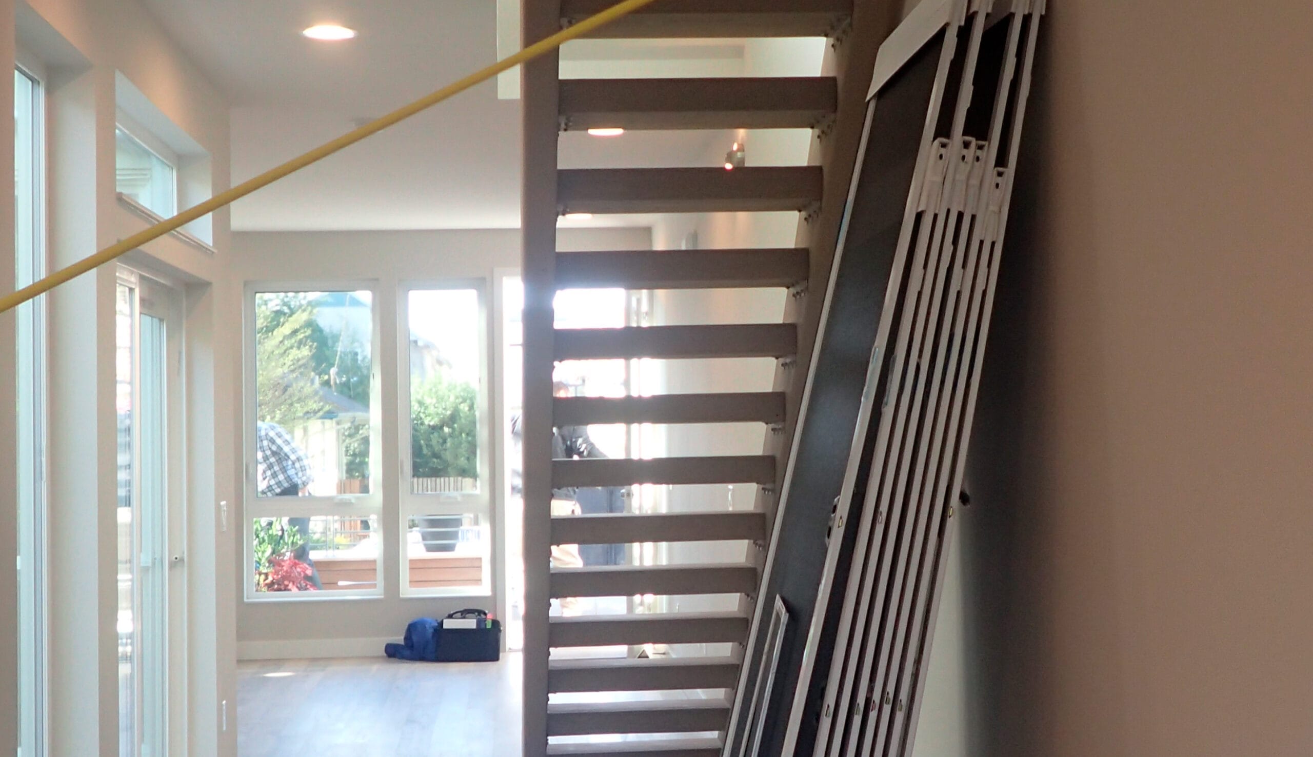 Empty space to build out pantry storage by California Closets